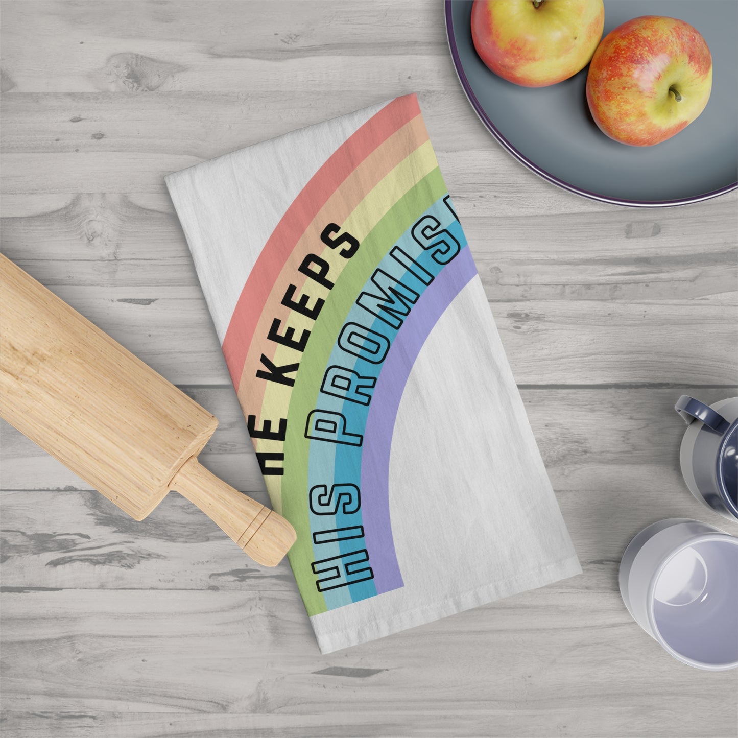 He Keeps His Promises Tea Towel