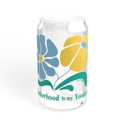 Motherhood is my Vocation 16oz Sipper Glass