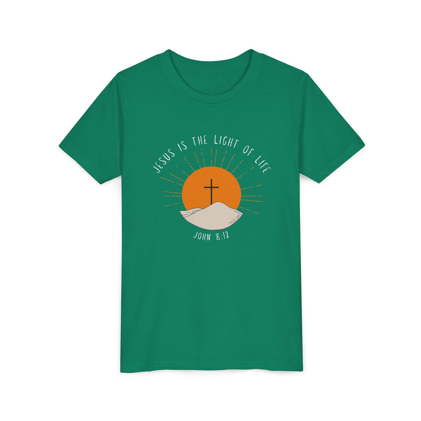 John 8:12 Youth Short Sleeve Tee
