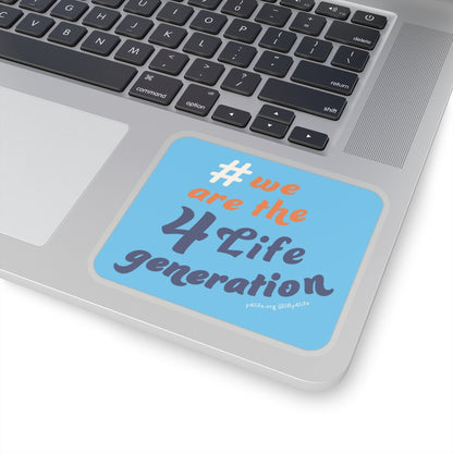 #4LifeGeneration Dark Blue Kiss-Cut Sticker