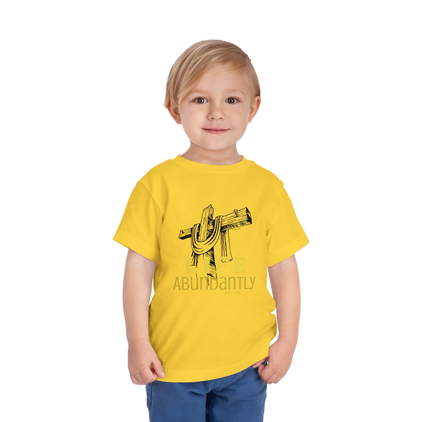 Life Abundantly Monochrome Toddler Short Sleeve Tee