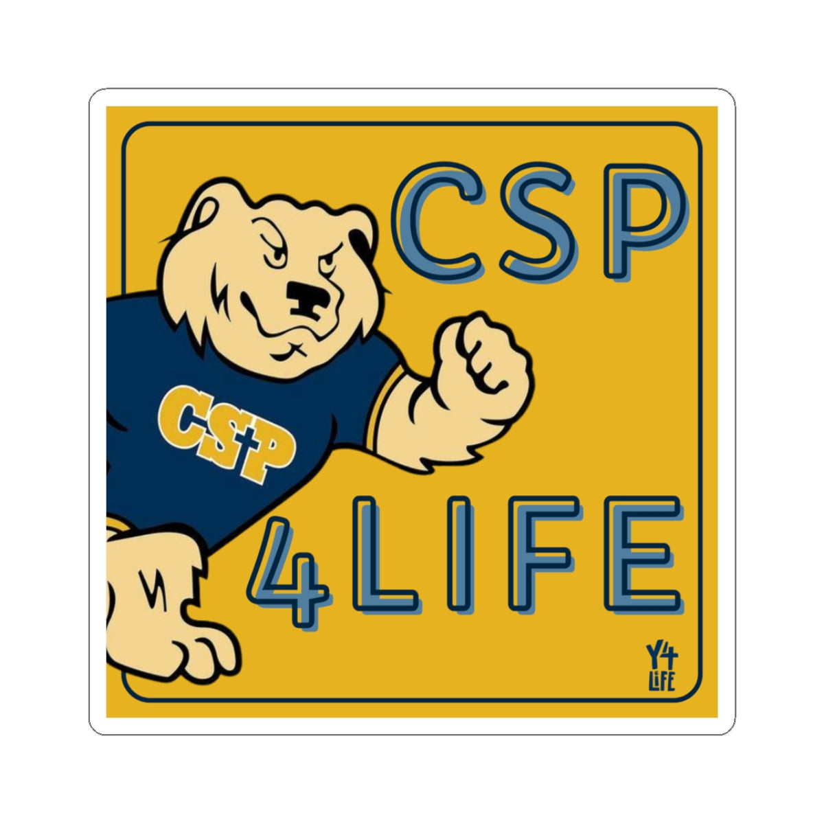 CSP 4 Life Square Team Sticker