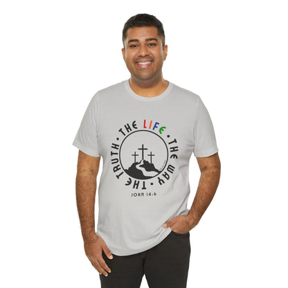 John 14:6 Multicolor Short Sleeve Tee