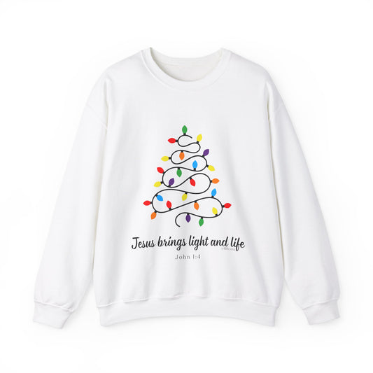 Jesus Brings Life and Light Crewneck Sweatshirt