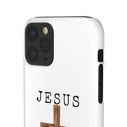Jesus Saved Me Snap Cases