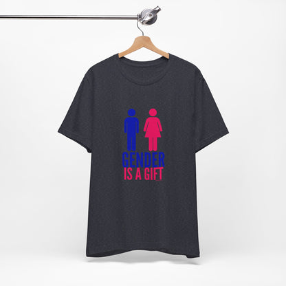 "Gender is a Gift" (full bodies) Unisex Jersey Short Sleeve Tee