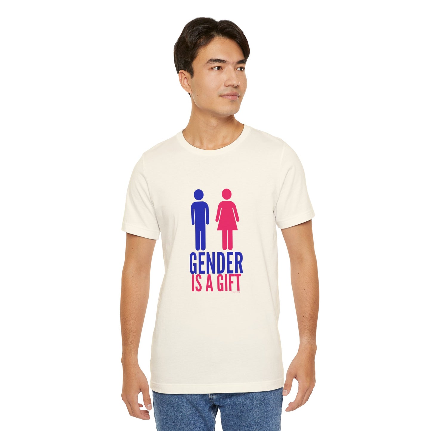 "Gender is a Gift" (full bodies) Unisex Jersey Short Sleeve Tee