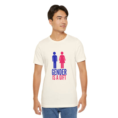 "Gender is a Gift" (full bodies) Unisex Jersey Short Sleeve Tee