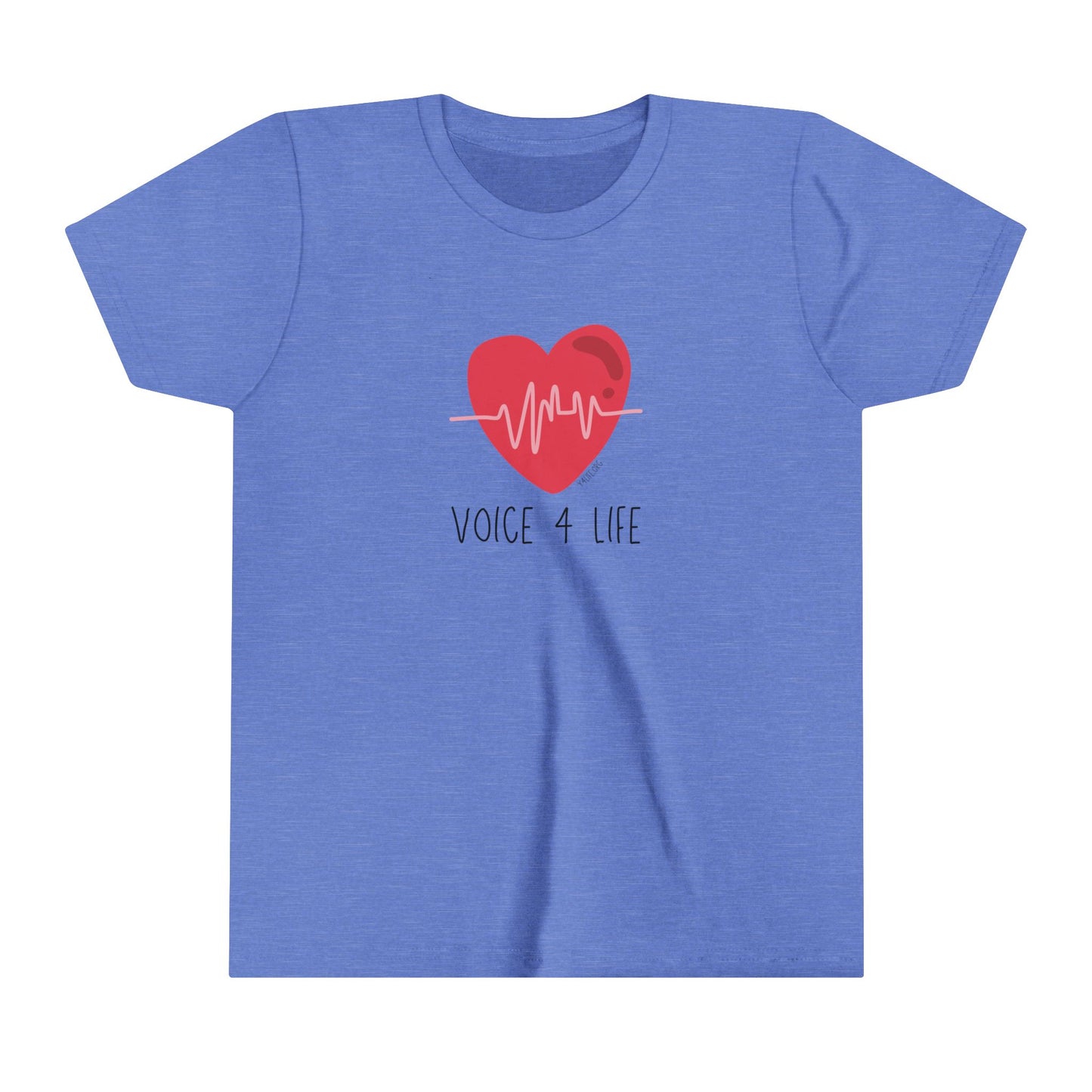 Voice 4 Life (Heartbeat) Youth Short Sleeve Tee