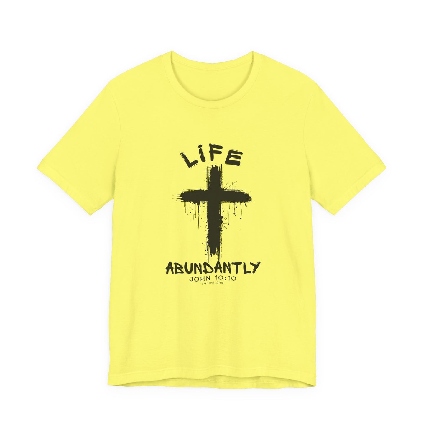 Life Abundantly Single Color Short Sleeve Tee