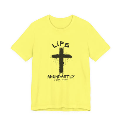 Life Abundantly Single Color Short Sleeve Tee