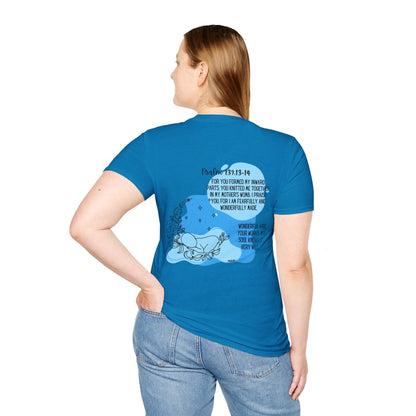 Psalm 139 Blue Unisex Softstyle T-Shirt