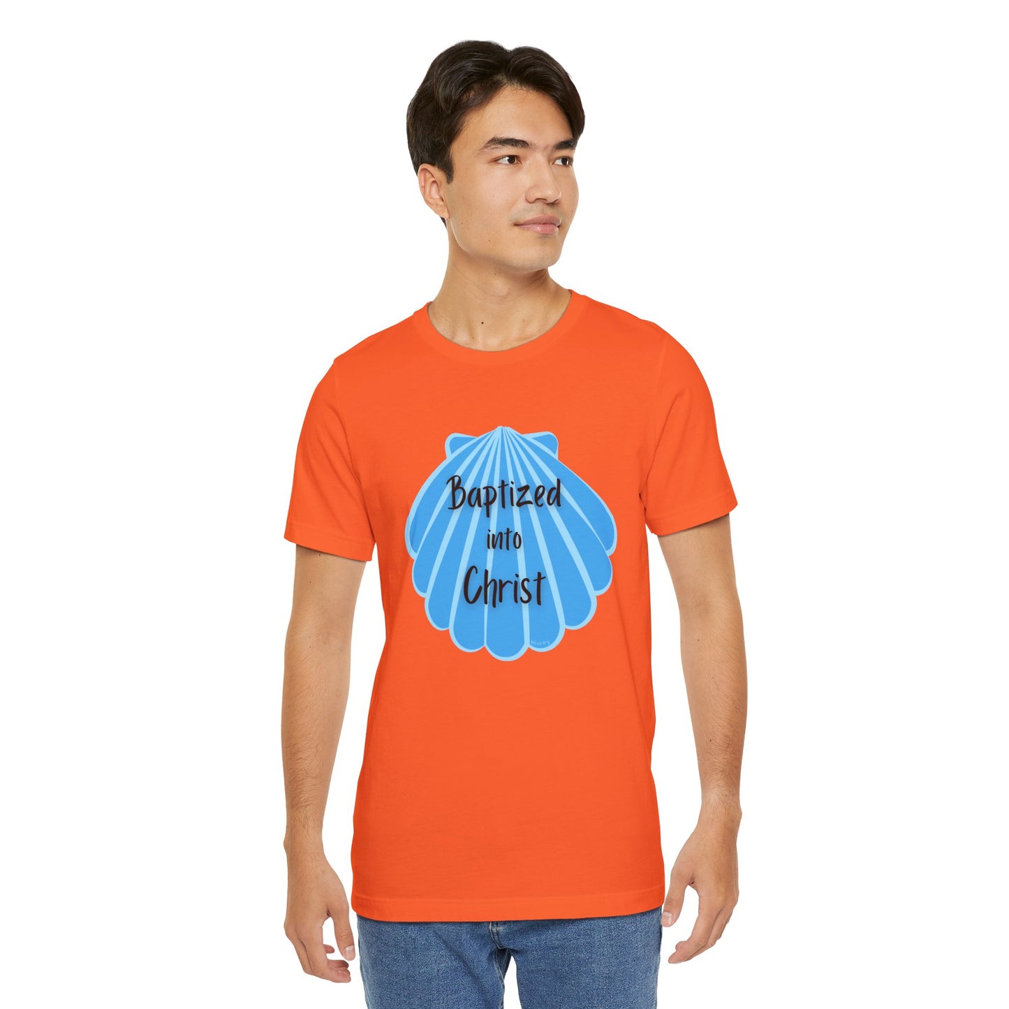 "Baptized into Christ" Unisex Jersey Short Sleeve Tee