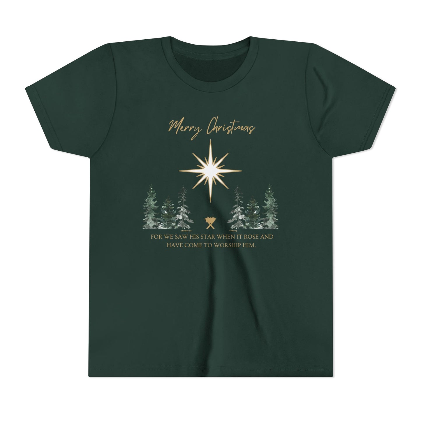 Merry Christmas Youth Short Sleeve Tee