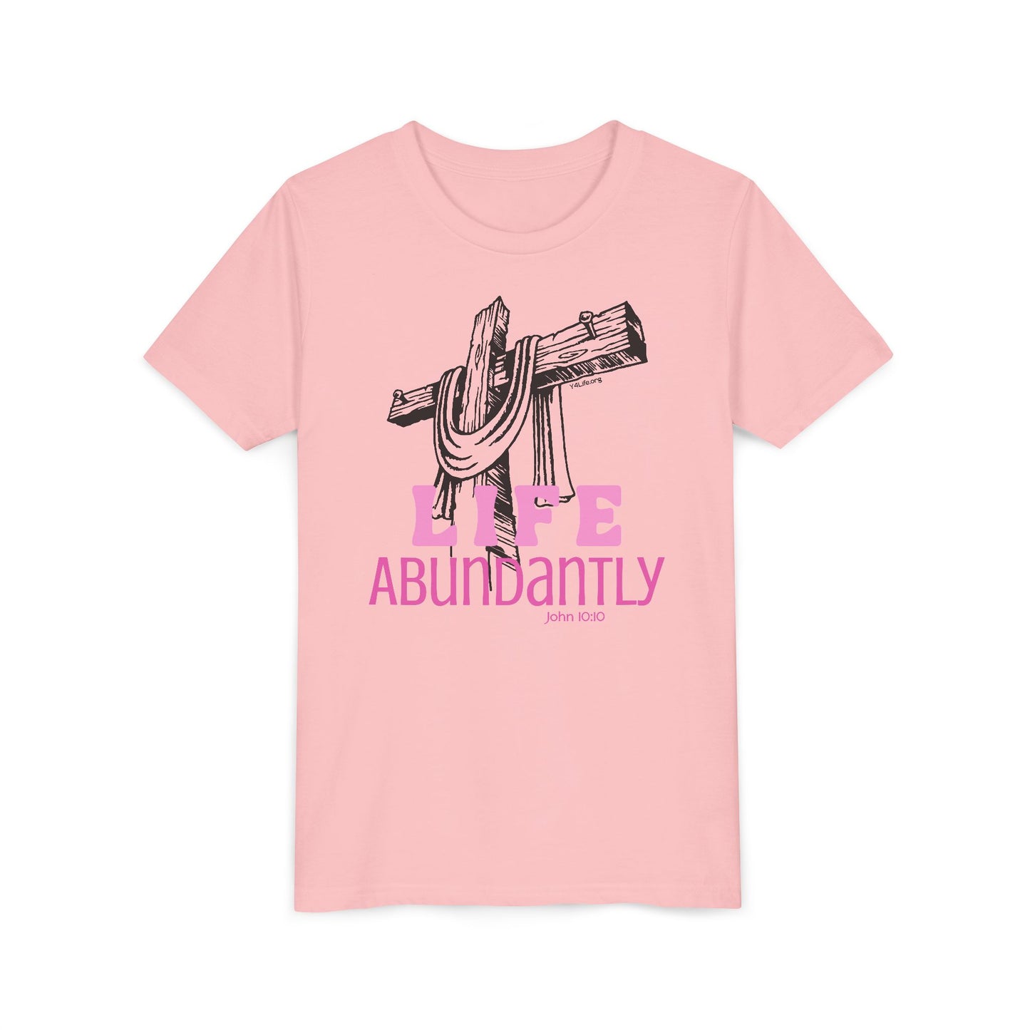 Life Abundantly Monochrome Youth Short Sleeve Tee