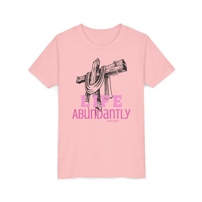 Life Abundantly Monochrome Youth Short Sleeve Tee
