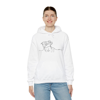 Luke 2:11 Manger Hooded Sweatshirt