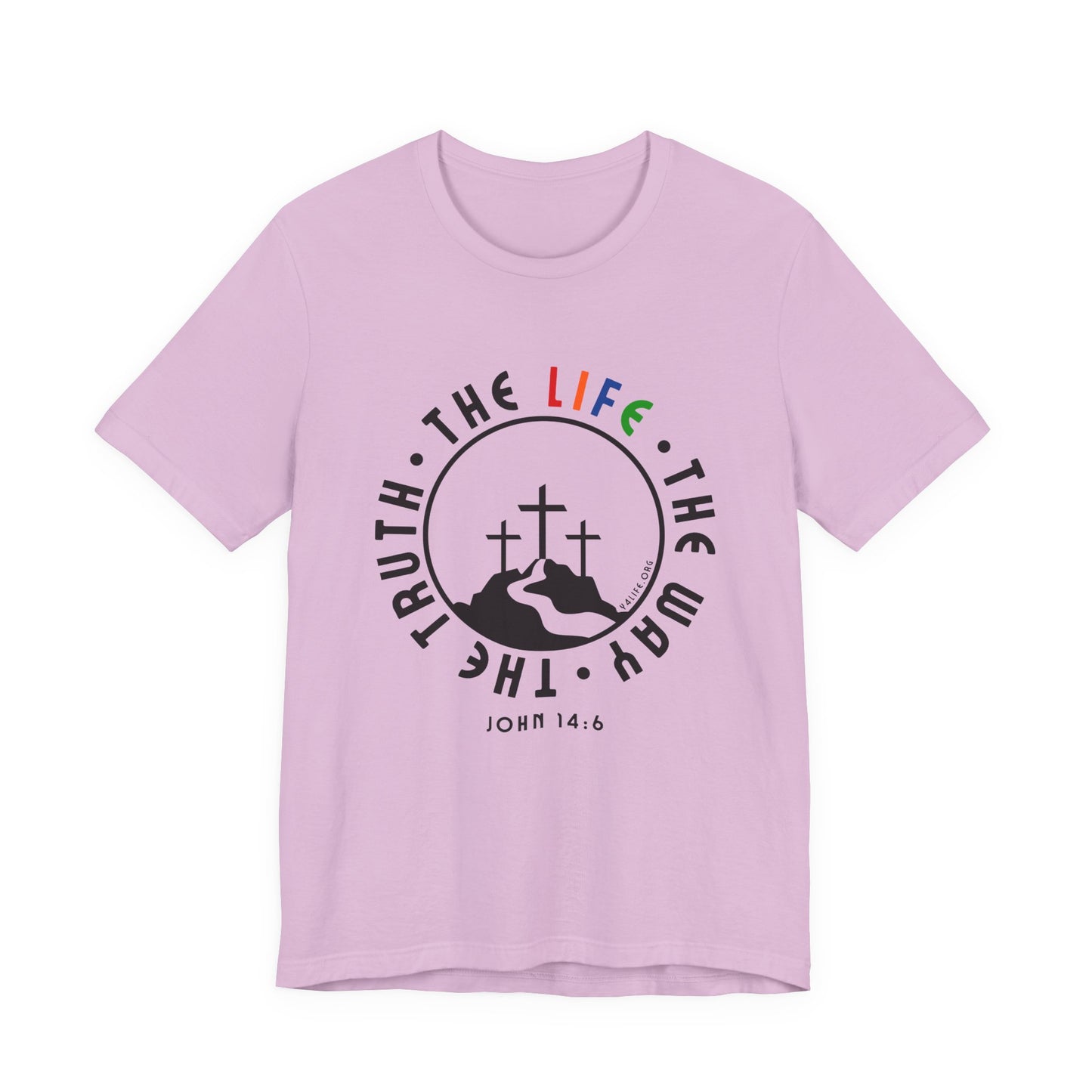 John 14:6 Multicolor Short Sleeve Tee