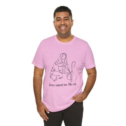 "Jesus Saved Me" Unisex Jersey Short Sleeve Tee