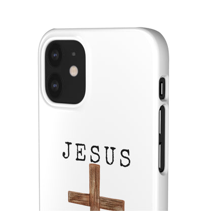 Jesus Saved Me Snap Cases