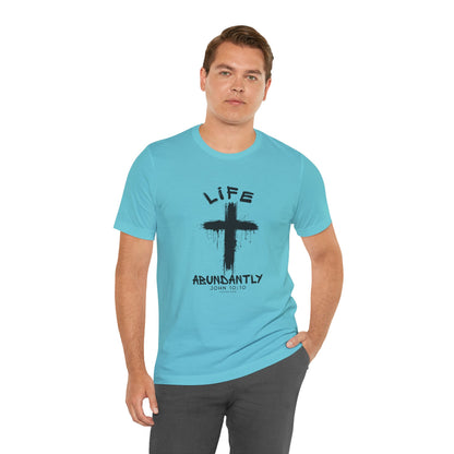 Life Abundantly Single Color Short Sleeve Tee