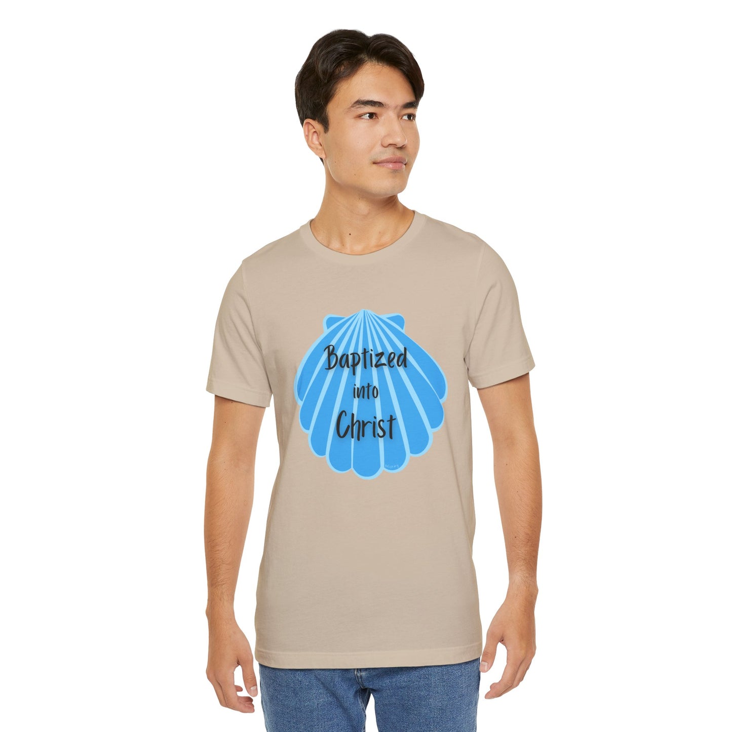 "Baptized into Christ" Unisex Jersey Short Sleeve Tee