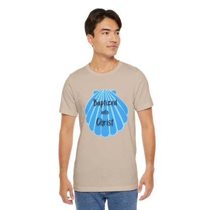 "Baptized into Christ" Unisex Jersey Short Sleeve Tee