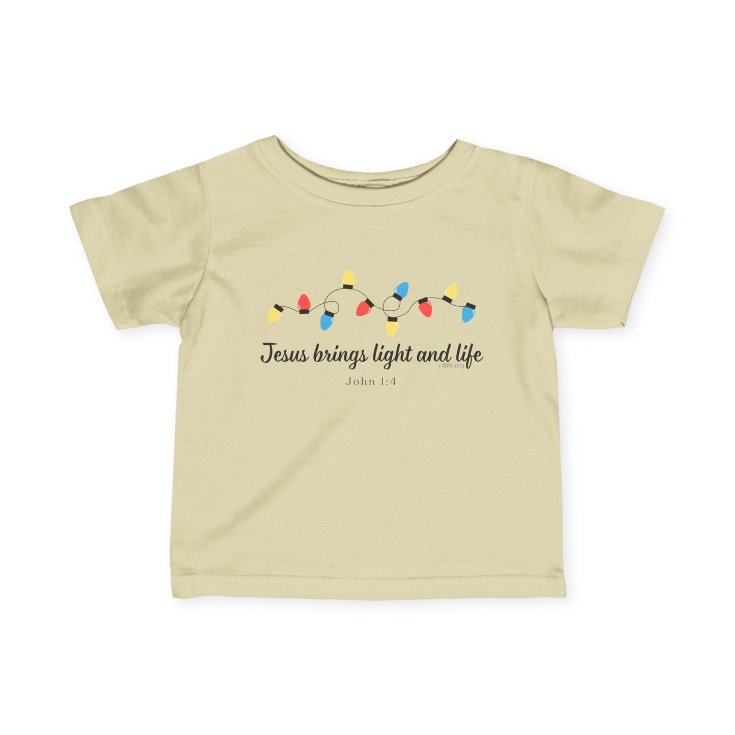 Jesus Brings Life and Light Infant Short Sleeve Tee