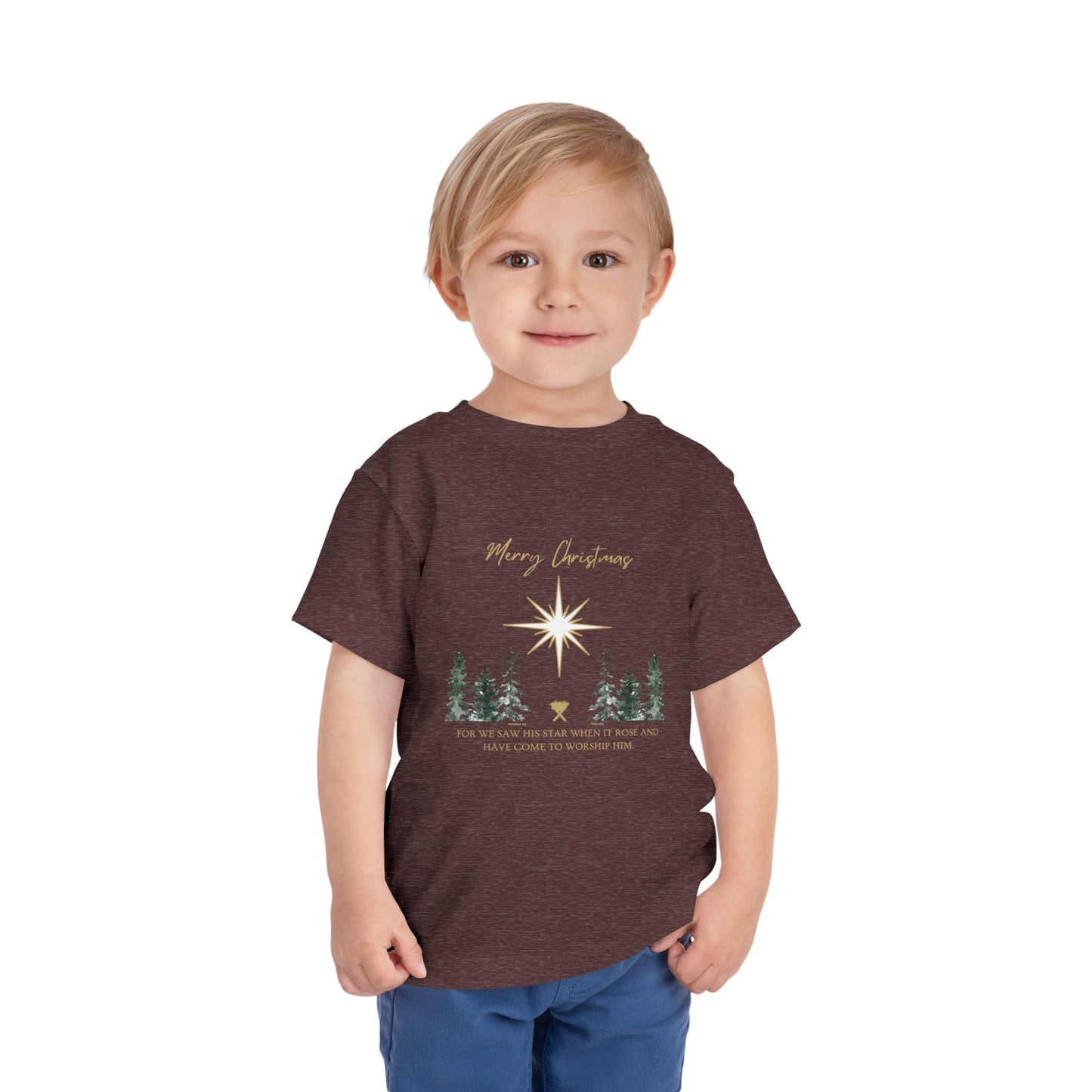 Merry Christmas Toddler Short Sleeve Tee