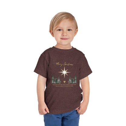 Merry Christmas Toddler Short Sleeve Tee