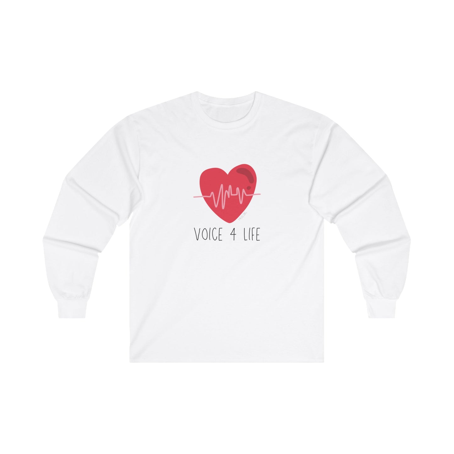 Voice 4 Life (Heartbeat) Long Sleeve Tee