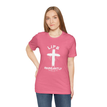 Life Abundantly Single Color Short Sleeve Tee