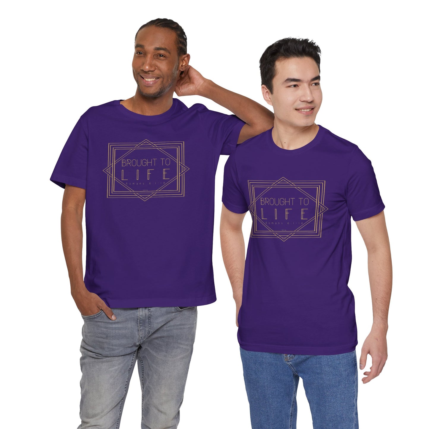 "Brought to Life" Unisex Jersey Short Sleeve Tee