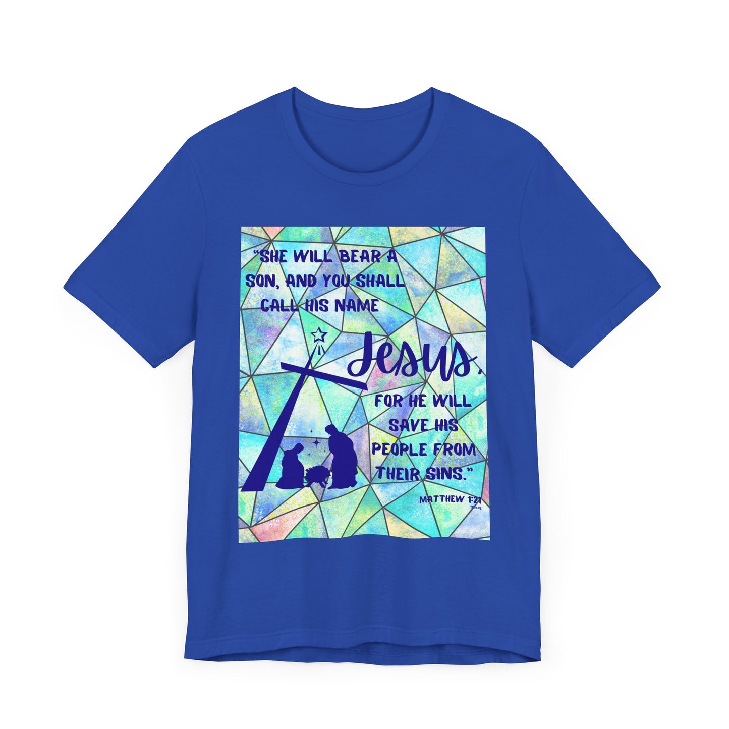 Matthew 1:21 Short Sleeve Tee