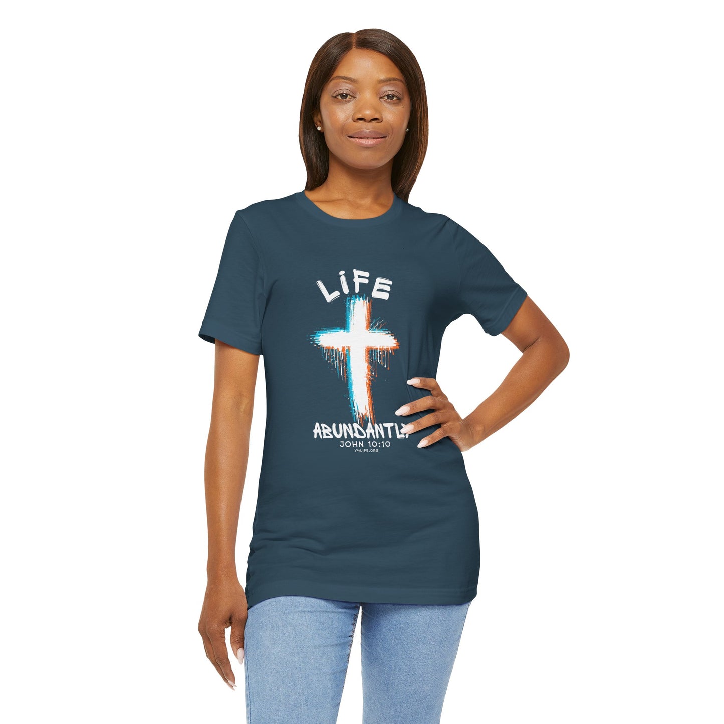 Life Abundantly Multicolor Short Sleeve Tee