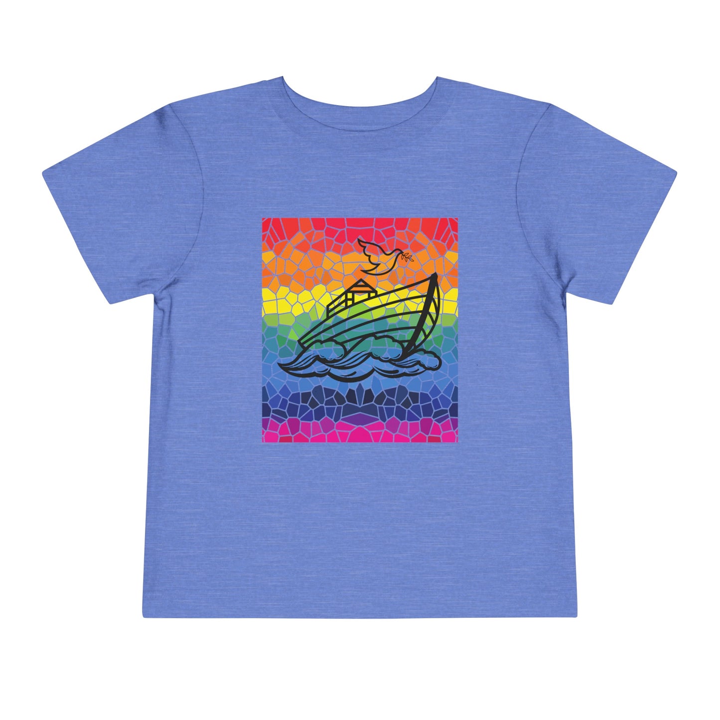 Noah's Ark Stained Glass Toddler Short Sleeve Tee