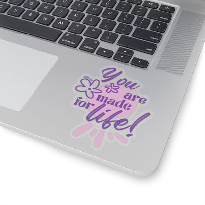 Made for Life Purple Kiss-Cut Sticker