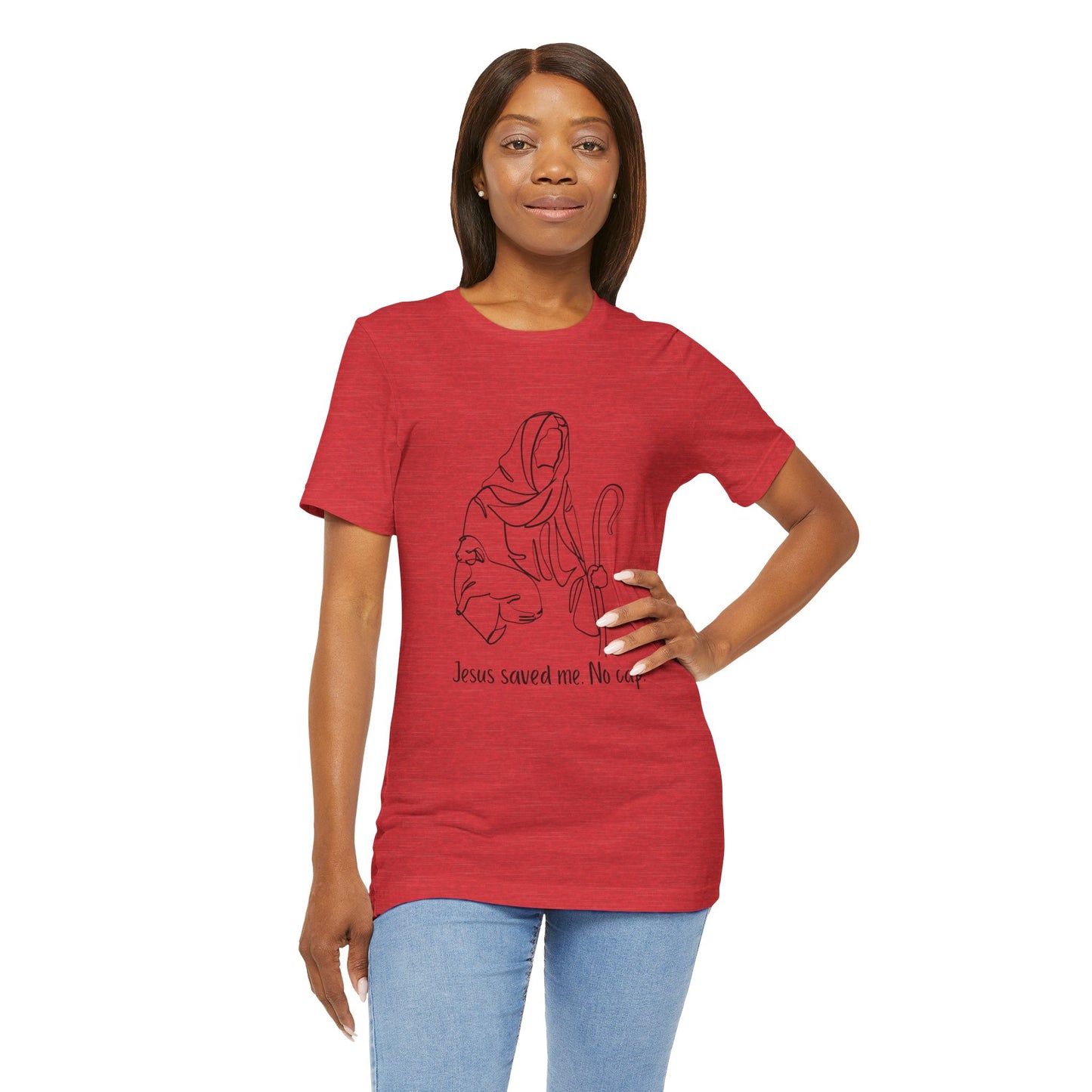 "Jesus Saved Me" Unisex Jersey Short Sleeve Tee