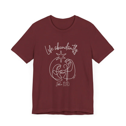 Life Abundantly Line Art Short Sleeve Tee