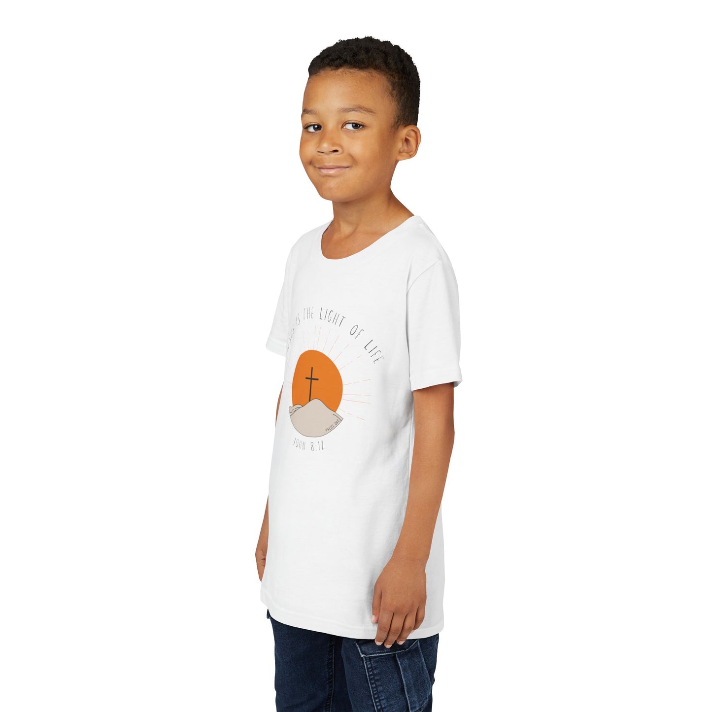 John 8:12 Youth Short Sleeve Tee