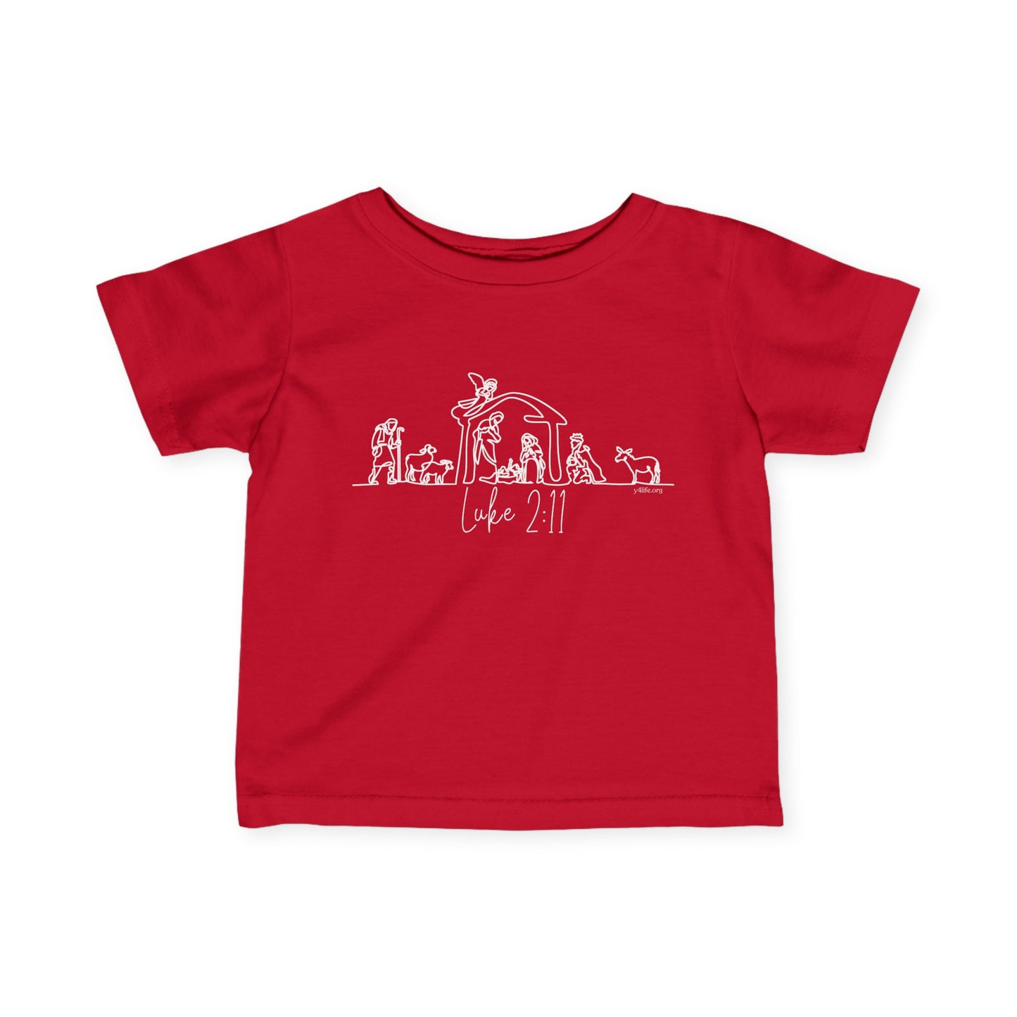 Luke 2:11 Nativity Infant Short Sleeve Tee