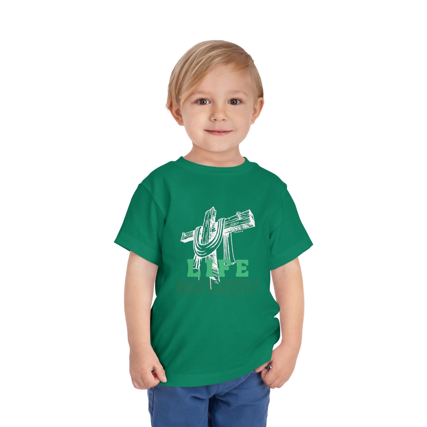 Life Abundantly Monochrome Toddler Short Sleeve Tee