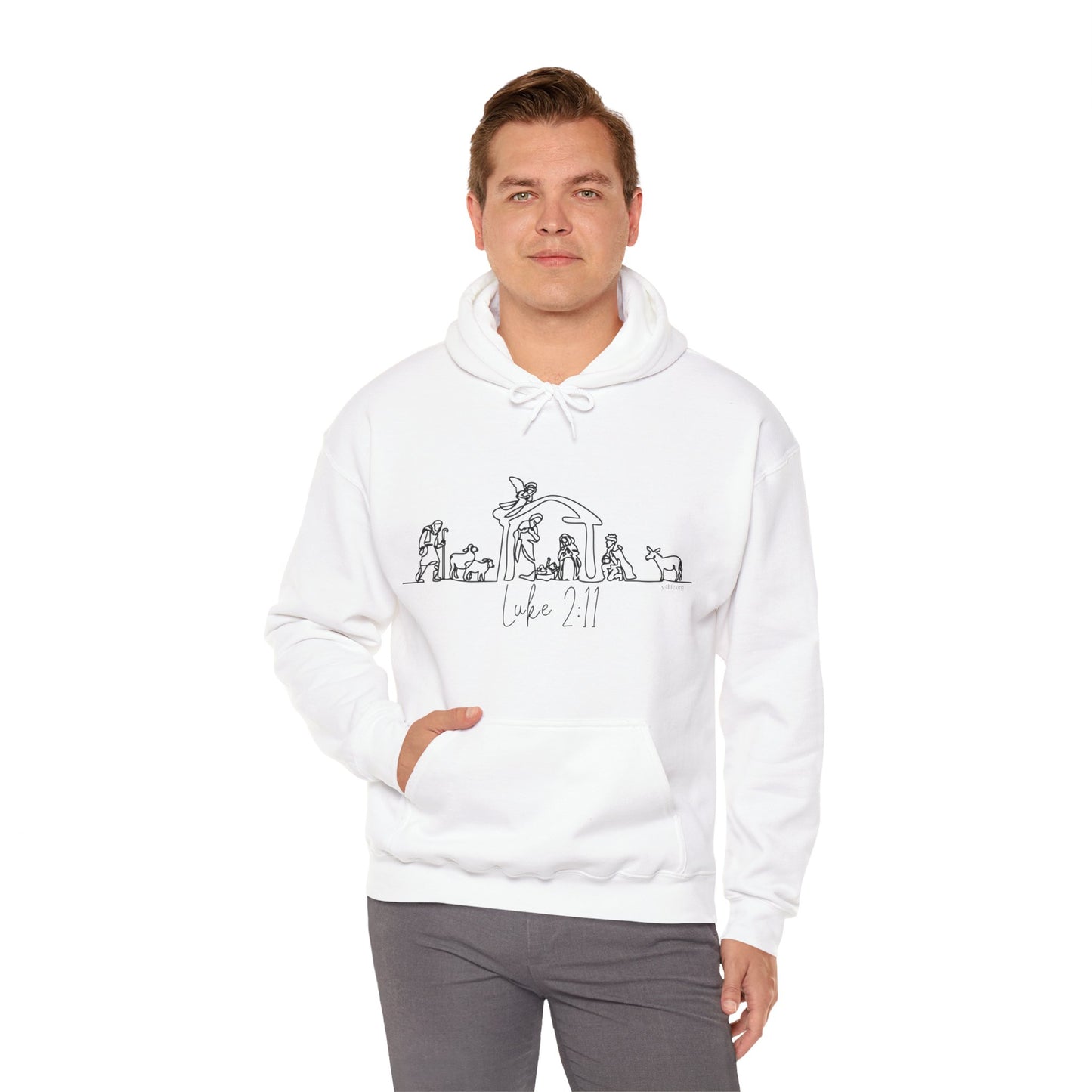 Luke 2:11 Nativity Hooded Sweatshirt