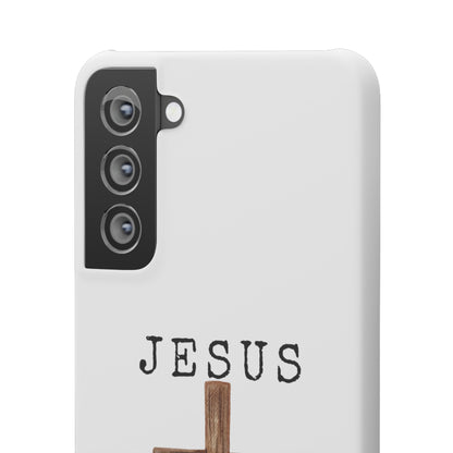 Jesus Saved Me Snap Cases
