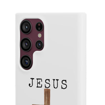 Jesus Saved Me Snap Cases