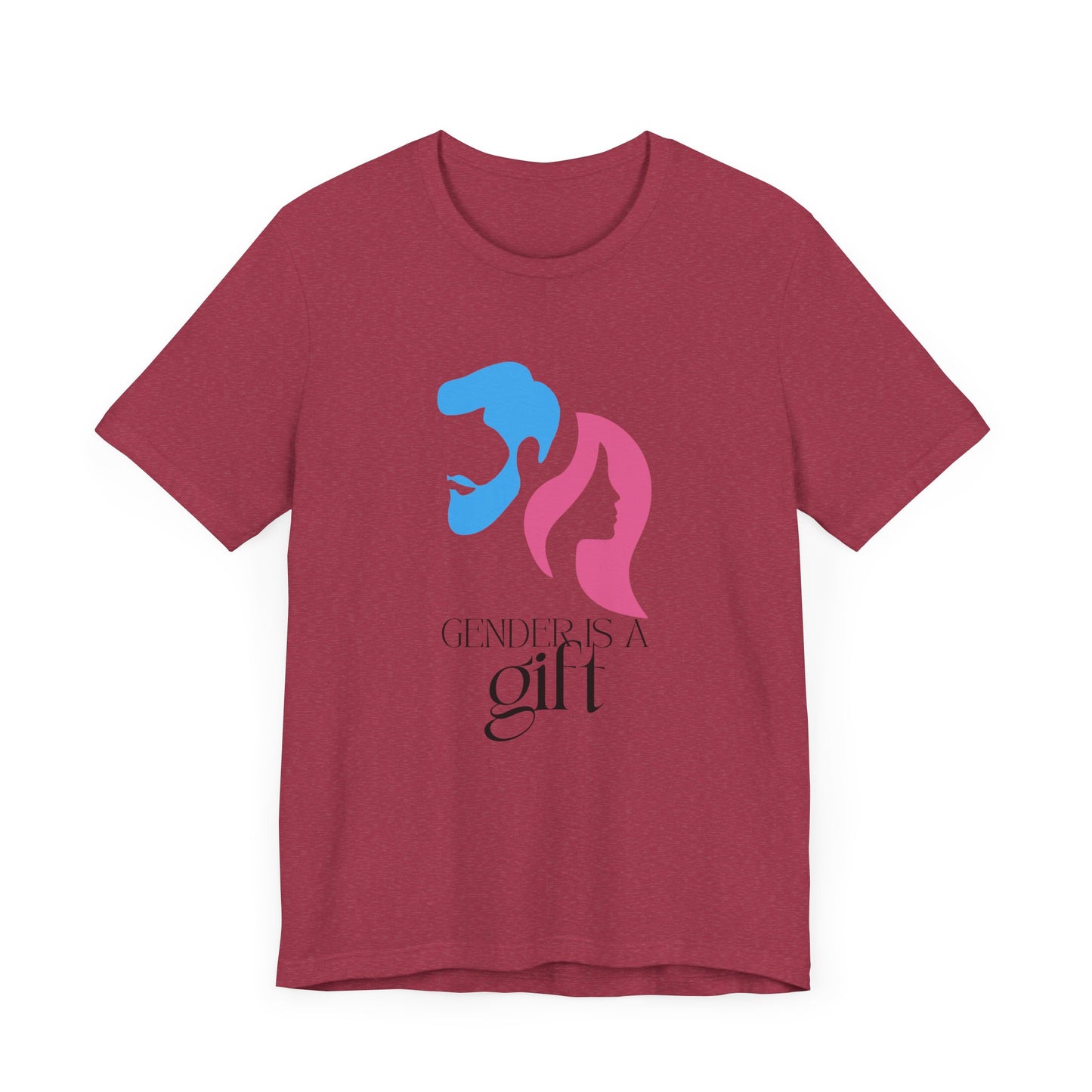 "Gender is a Gift" (faces) Unisex Jersey Short Sleeve Tee