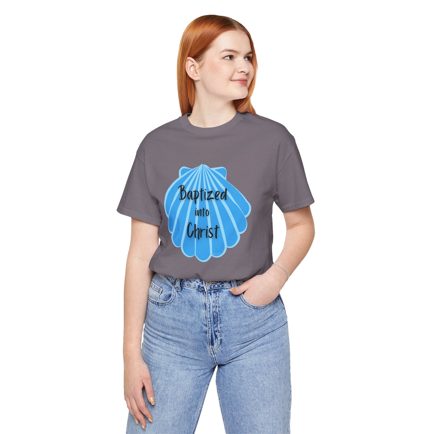 "Baptized into Christ" Unisex Jersey Short Sleeve Tee
