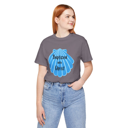 "Baptized into Christ" Unisex Jersey Short Sleeve Tee