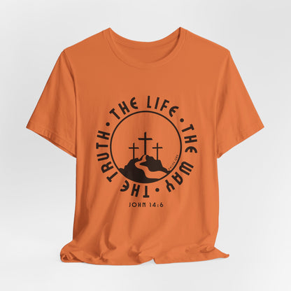 John 14:6 Single Color Short Sleeve Tee