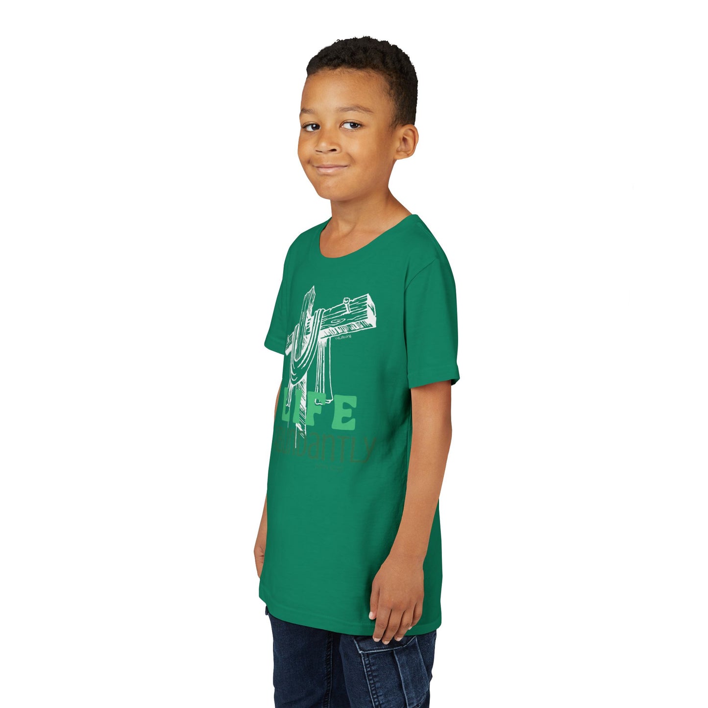 Life Abundantly Monochrome Youth Short Sleeve Tee